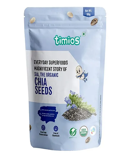 Timios Super Foods Chia Seeds - 100 gm