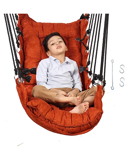Faburaa Paradise Swing Chair for Kids and Adults - Orange