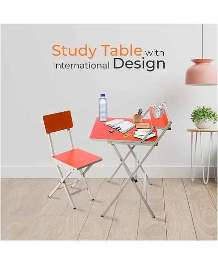 Faburaa Tavolo Table and Chair Set - Orange
