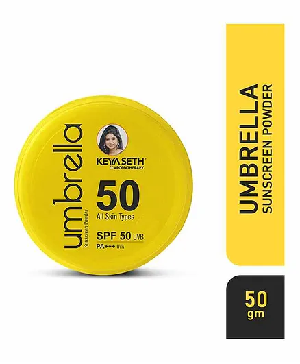 Keya Seth Aromatherapy SPF 50 UVB, PA+++ UVA Umbrella Sunscreen Powder - 50 gm