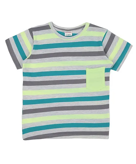 RAINE AND JAINE Short Sleeves Striped Tee - Multi Color