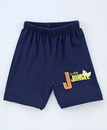 Ohms Knee Length Shorts - Navy Blue