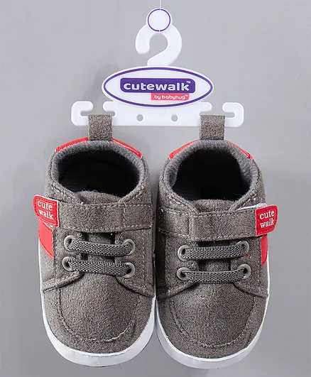 Cute Walk by Babyhug Shoes Style Booties - Brown