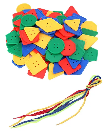 Ratnas Lacing Buttons Pack of 84 - Multicolour