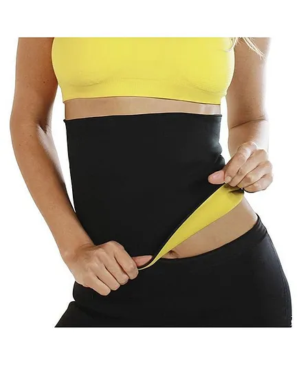 IMPORTIKAAH Hot Slimming Shaper Belt XXLarge - Black Yellow