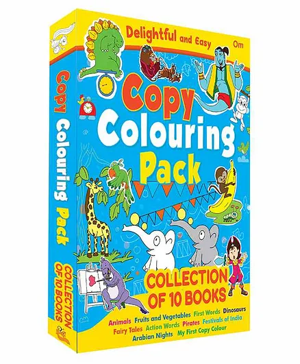 Copy Colouring Pack Of 10 Books - English