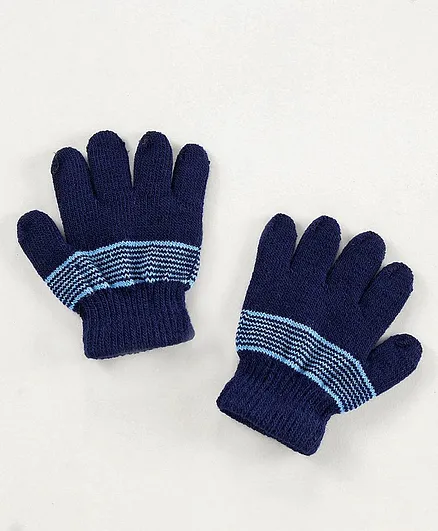 Babyhug Woollen Gloves - Blue