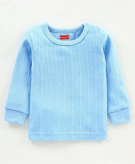 Babyhug Full Sleeves Thermal Vest - Blue