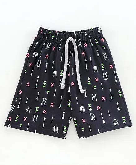Doreme Knee Length Printed Shorts - Blue
