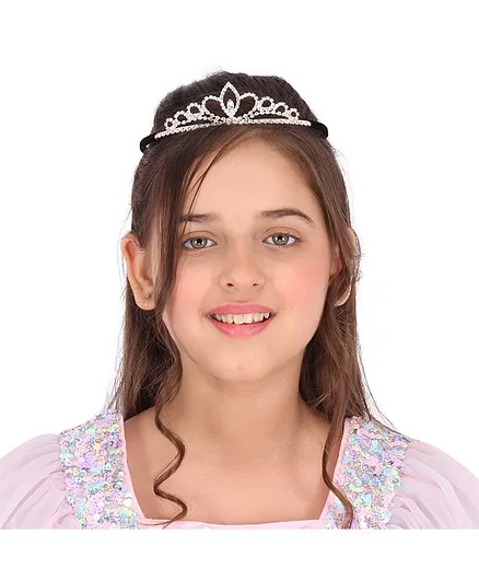 Cutecumber Studded Crown Design Hair Band - Silver