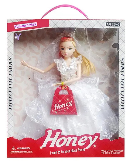 Yunicorn Max Honey White Bride Doll - Height 33 cm