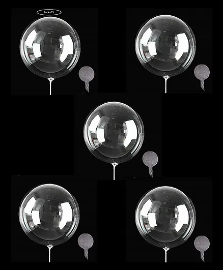 Party Anthem Bubble Balloons - Pack of 5