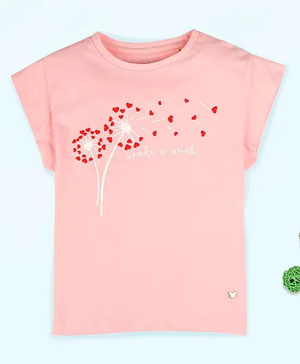 Ed-a-Mamma Short Sleeves Puff Print Tee - Pink