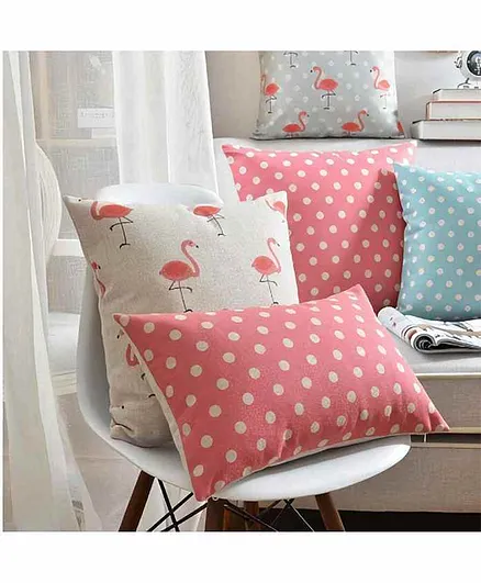 Elementary Premium Cotton Cushion Covers - Pack of 6