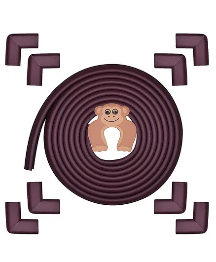 Baybee Baby Proofing Edge and Corner Guards - Brown