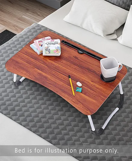 Small Size Foldable Study Table - Brown