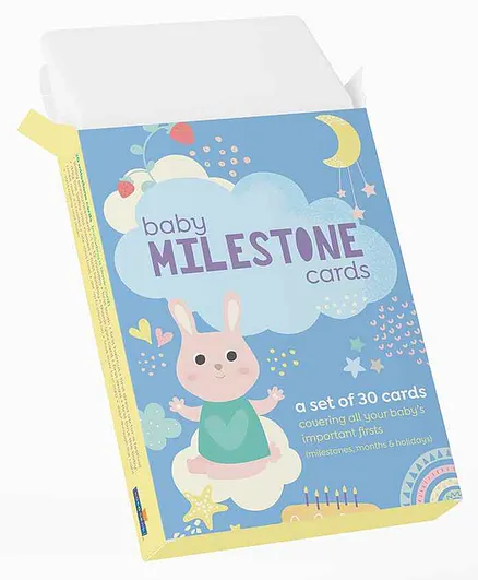 Coco Bear Baby Milestone Flash Cards - 30 Cards