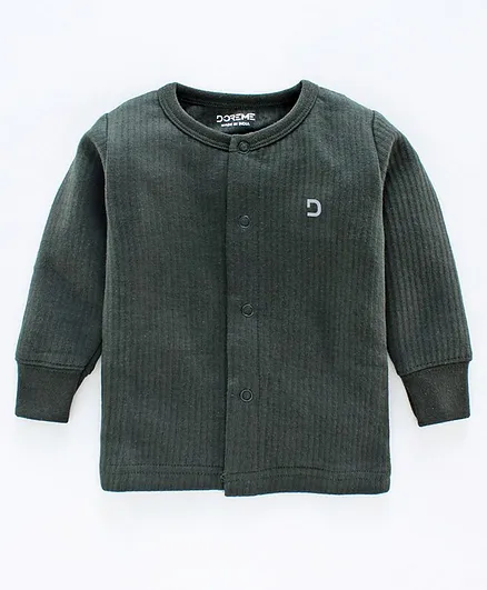 Doreme Full Sleeves Thermal Innerwear - Dark Green