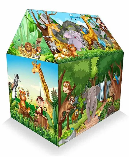FunBlast Jungle Theme Tent House - Multicolour