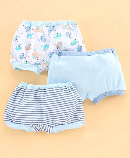Ohms Printed Bloomers Pack of 3 - Multicolour