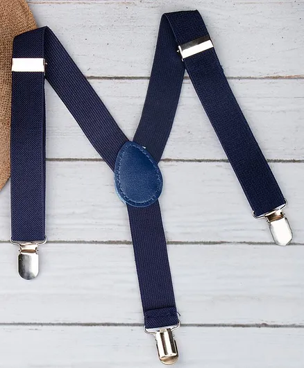Arendelle Solid Suspenders - Dark Blue