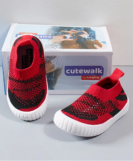 Cute Walk by Babyhug Casual Shoes - Red