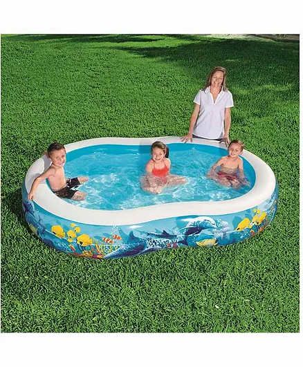 Bestway Inflatable Printed Pool - Blue