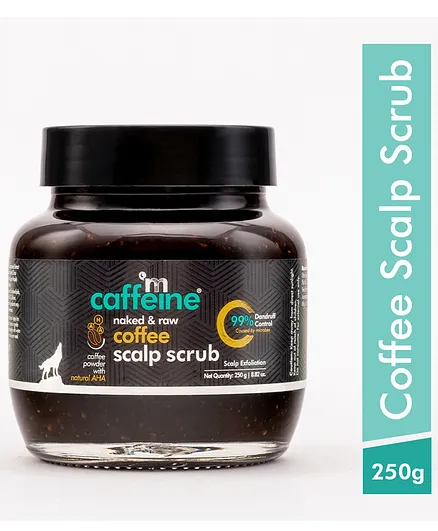 mCaffeine Naked & Raw Coffee Scalp Scrub - 250 gm