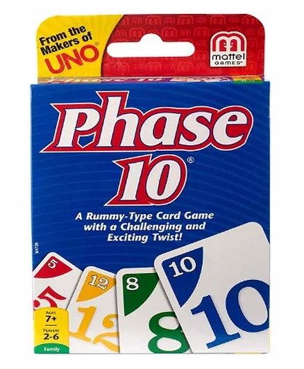 Sanjary Phase 10 Card Game - Multicolor