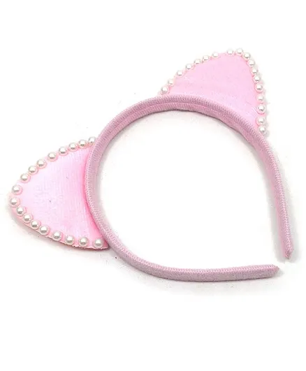 Kid-O-World Cat Ears Pearl Hair Band - Light Pink
