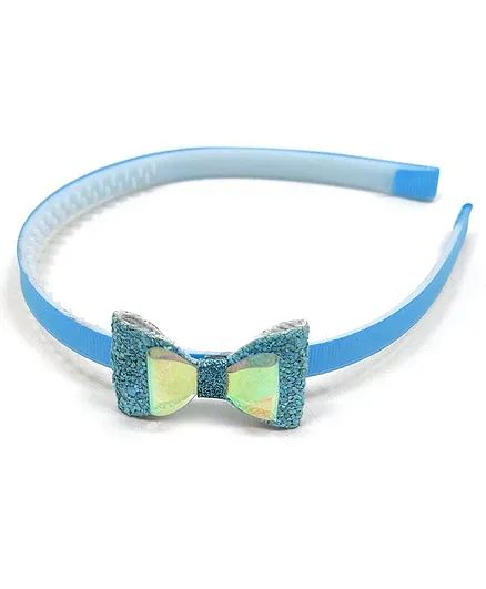 Kid-O-World Iridescent Bow Hair Band - Blue