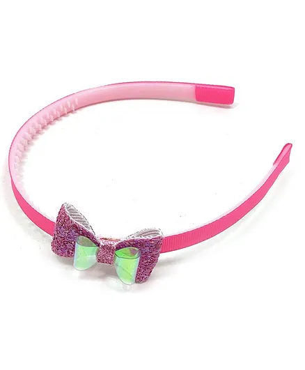 Kid-O-World Iridescent Bow Hair Band - Pink
