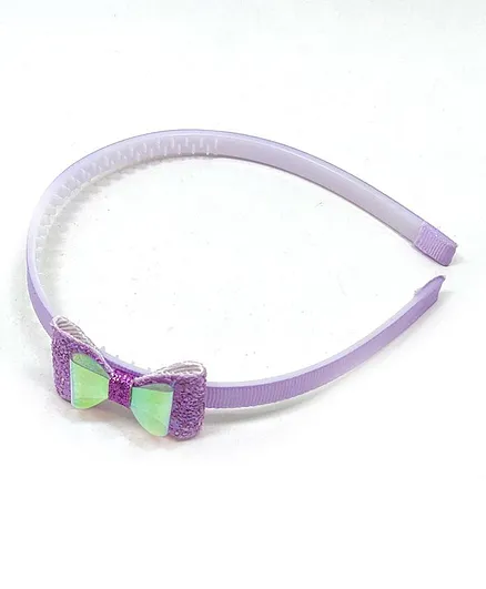 Kid-O-World Iridescent Bow Hair Band - Light Purple