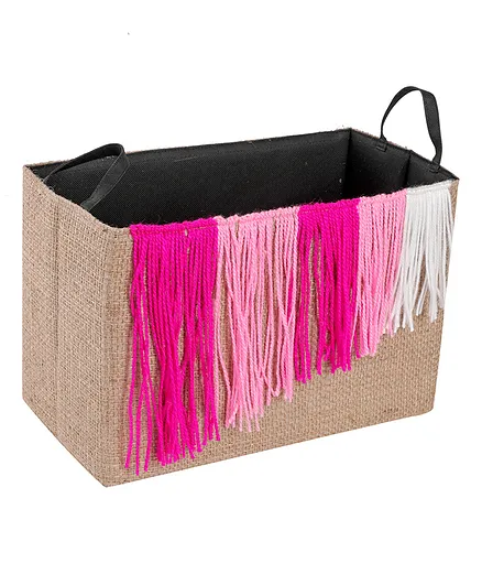 My Gift Booth Jute Laundry Bag Set of 4 - Brown