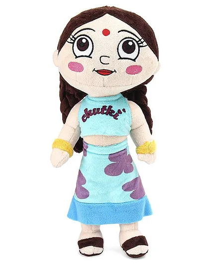 Chhota Bheem Chutki Plush Toy Blue - Height 33 cm