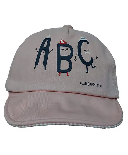 Jujubes Summer ABC Pattern Cap Pink - Diameter 14 cm