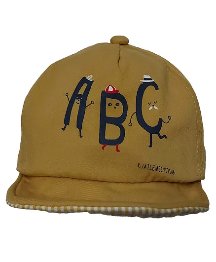 Jujubes Summer ABC Pattern Cap Yellow - Diameter 14 cm