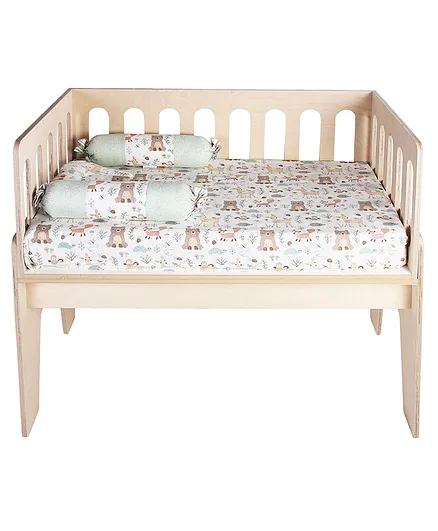 Kiddery CoBed Sleeping Crib - Brown