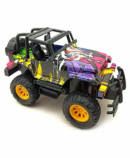 Sanjary Friction Battery Operated Rubicon Hip Hop Jeep - Multicolor