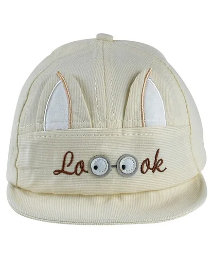 Kidofash Ear Applique Cap- Brown