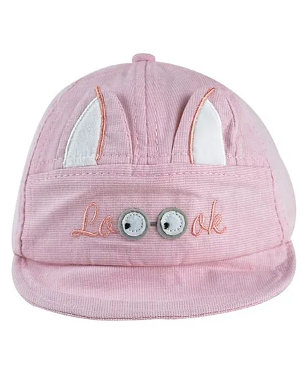 Kidofash Ear Applique Cap- Pink