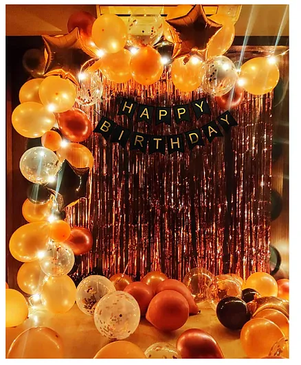 Party Propz Birthday Combo Multicolour - Pack Of 69