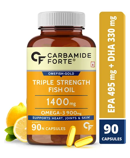 Carbamide Forte Triple Strength Omega 3 Fish Oil 1400 mg - 90 Capsules
