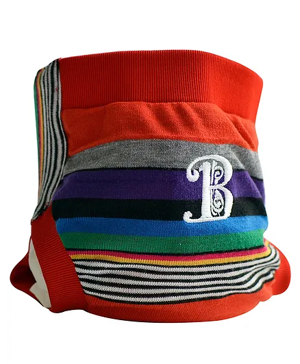 Bdiapers Washable & Reusable Medium Hybrid Cloth Diaper Cover With Waterproof Pouch Rainbow - Multicolor