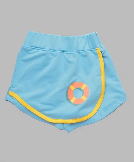 Plan B Float Printed Shorts - Sky Blue