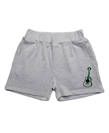 Plan B Guitar Printed Shorts - Grey