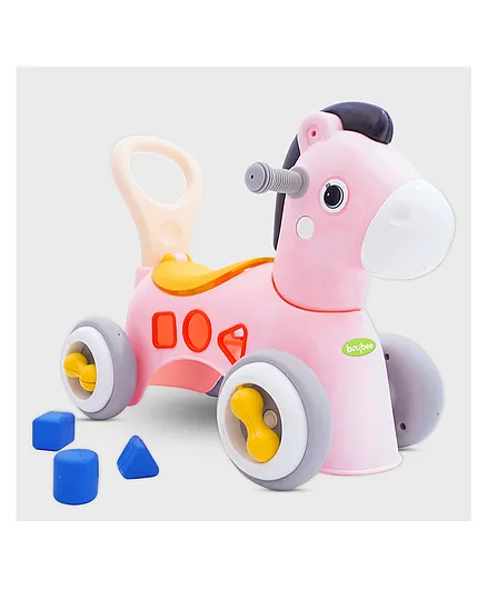 Baybee Pinto Horse Rider - Pink