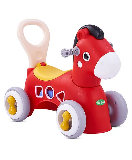 Baybee Pinto Horse Rider - Red