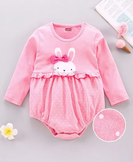 Babyhug Full Sleeves Onesie - Pink