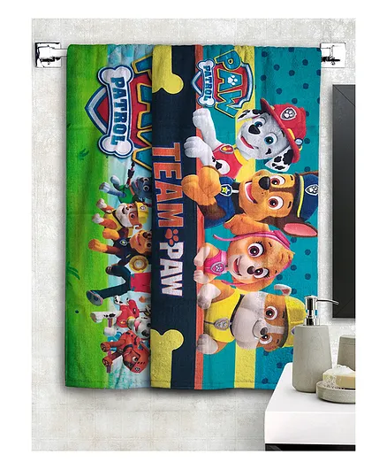 Athom Trendz Paw Patrol Kids Bath Towel Pack Of 2 - Multicolor